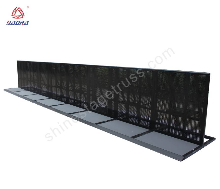 Black Outdoor Crowd Control Barriers (Stand 1*1.2*1.2m)