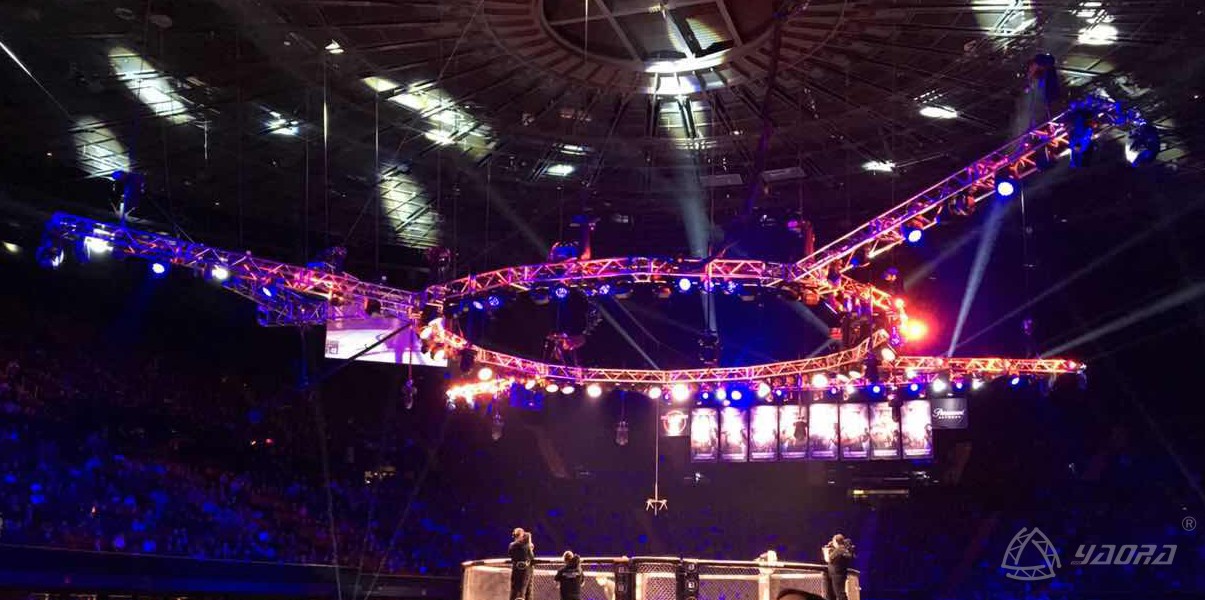 Proyectos de sistema de truss de escenario de gira de boxeo