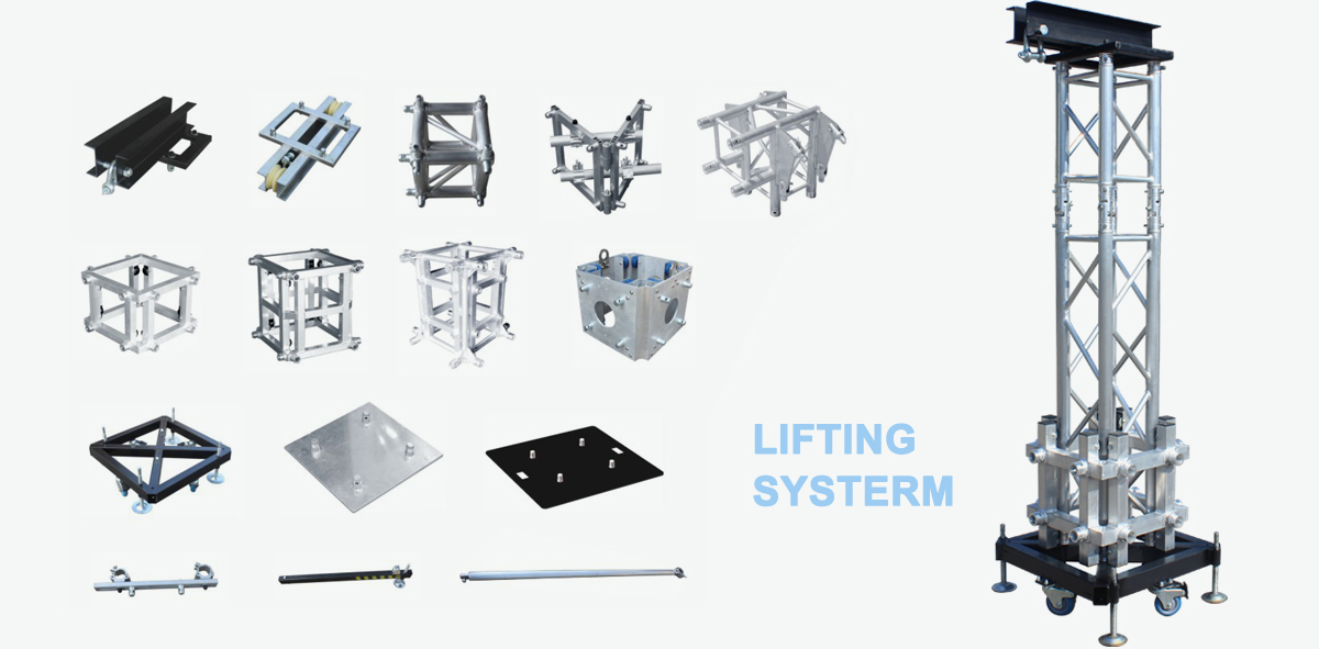 Accesorios de truss de iluminación cuadrada