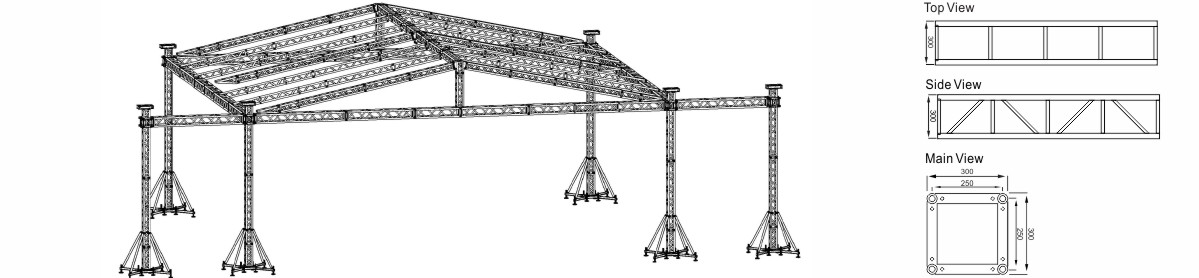 Diseño de proyecto de armadura cuadrada de perno de aluminio