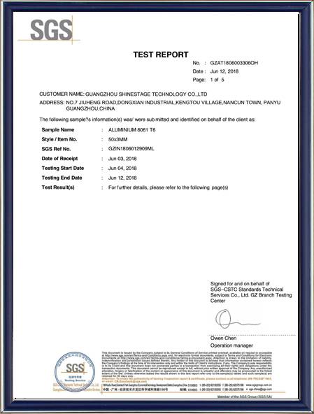 Certificación SGS -1