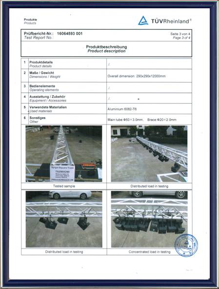 Certificación TUV de armadura