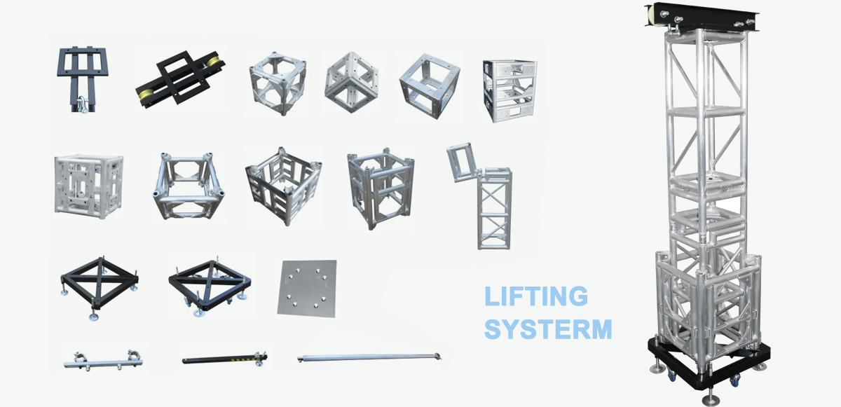 Accesorios de truss de iluminación cuadrada
