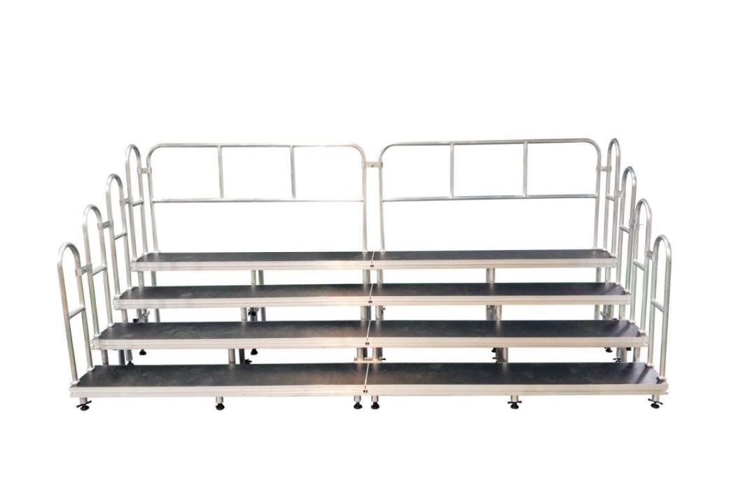 Movable Choir Risers Stage For Elevated Seating With Wheels